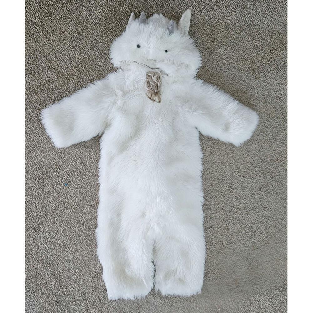 Pottery Barn Baby Billy Goat Costume | 12–24 Months | White Woodland Halloween